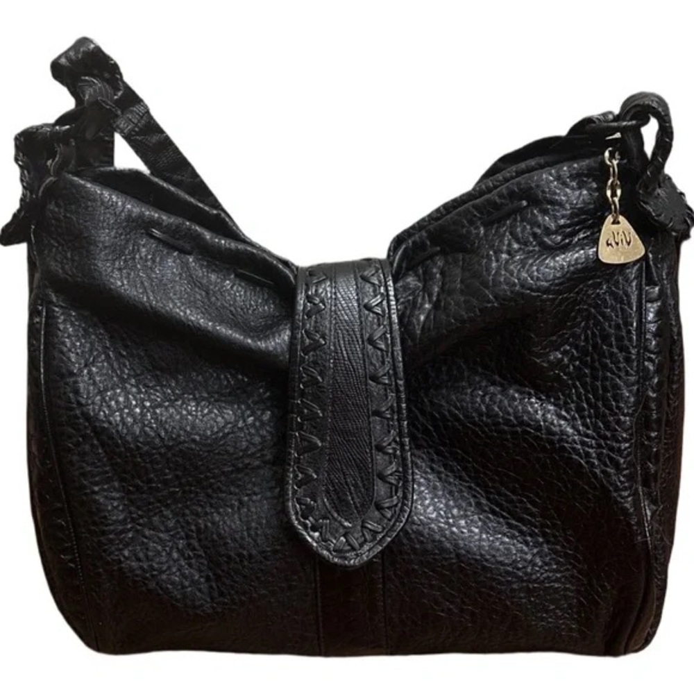 Viva of California black leather bag